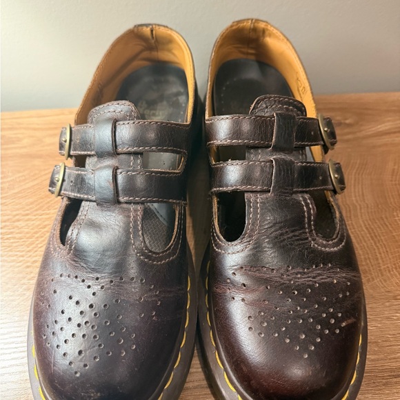 8065 CRAZY HORSE LEATHER MARY JANE SHOES - Picture 2 of 7